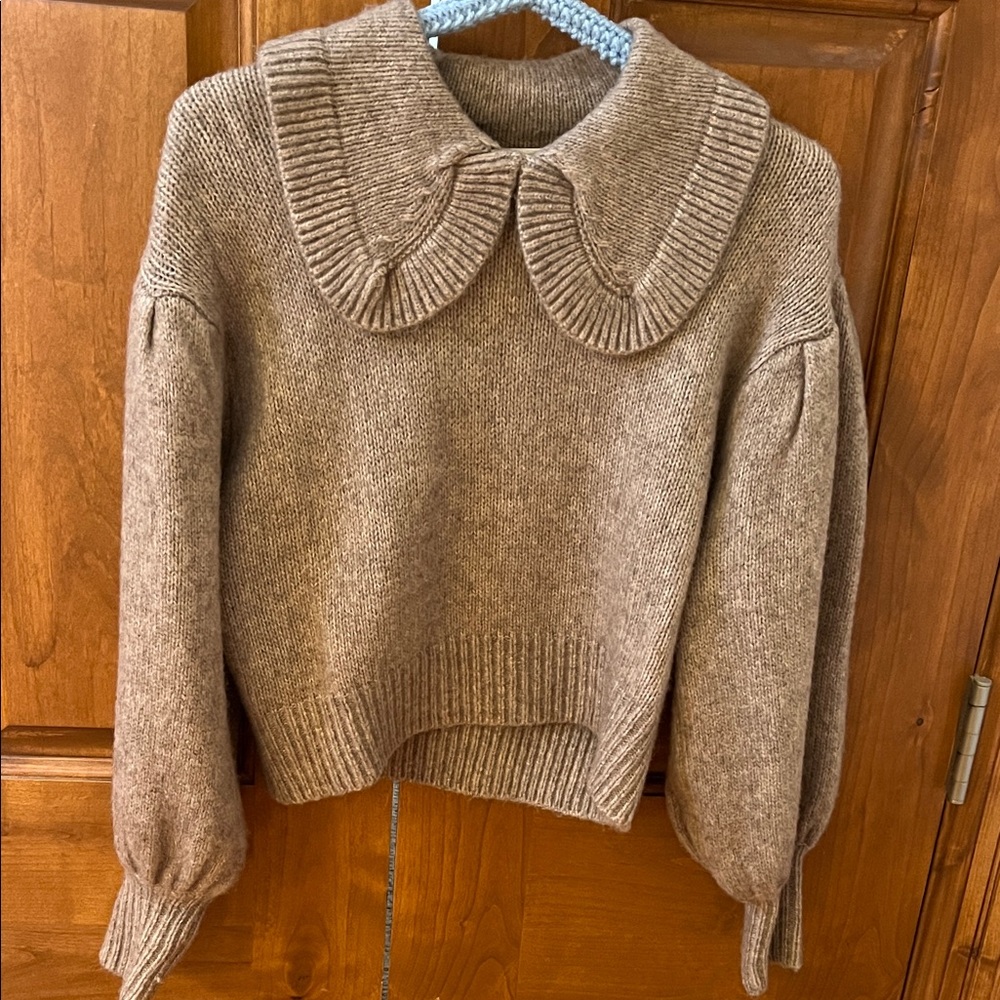 Astr Brown Cowl Neck Sweater